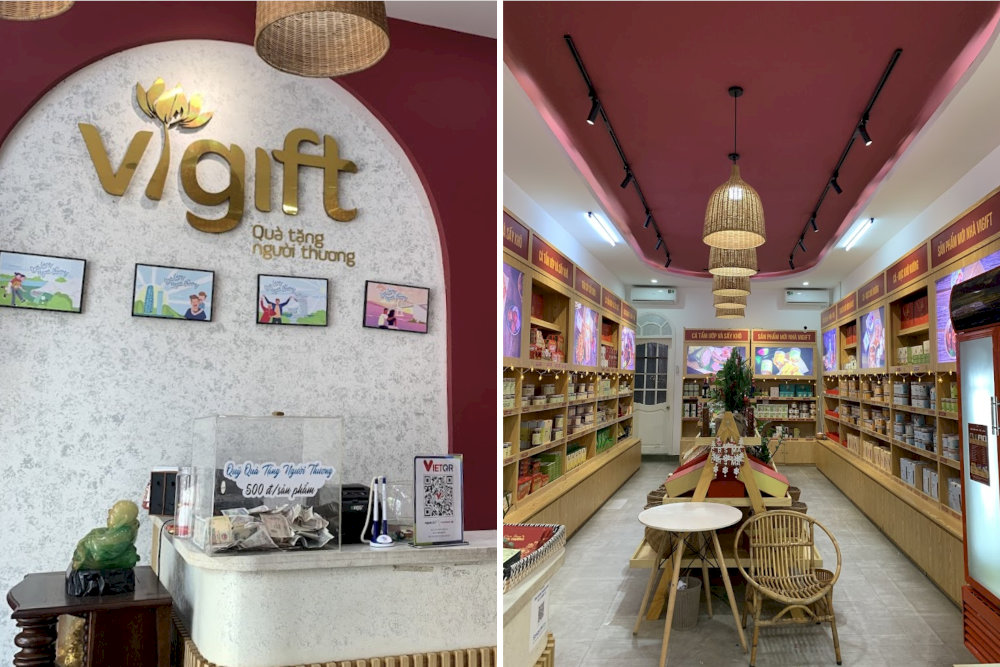 Vigift has well-organized stalls that make it easy for customers to find unique gifts